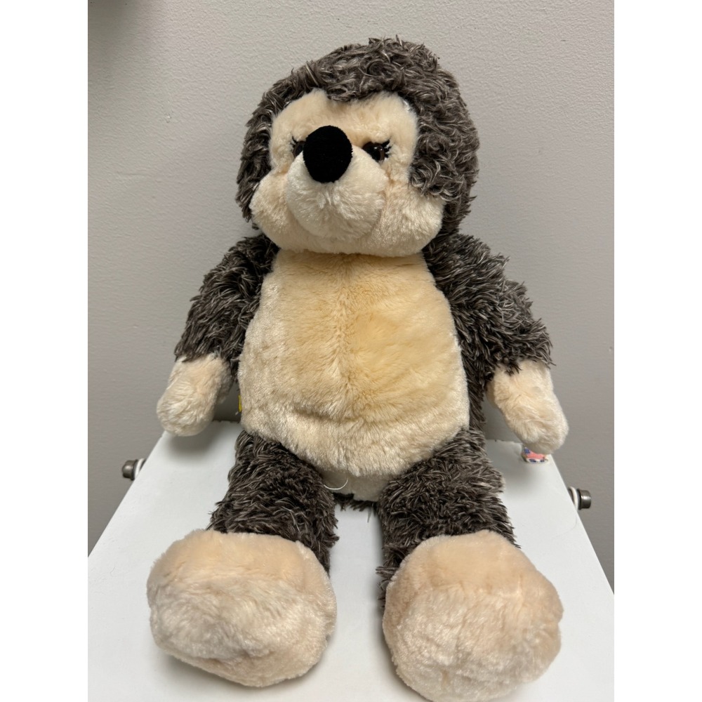 Build A Bear Hedgehog Plush St.Louis Zoo Brown Grey Shaggy Fur Stuffed Animal